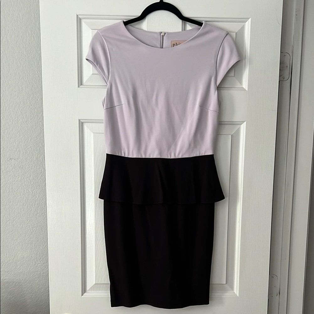 Philosophy Purple Peplum Sheath Dress